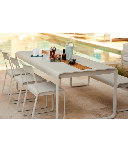 Table Bellevie Fermob avec Rangement 196x90x74 - Élégance et Fonctionnalité pour Extérieur