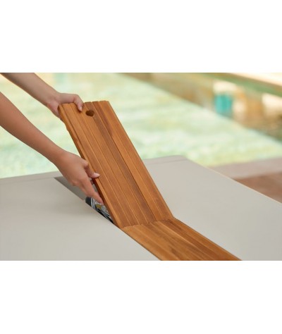 Table Bellevie Fermob avec Rangement 196x90x74 - Élégance et Fonctionnalité pour Extérieur