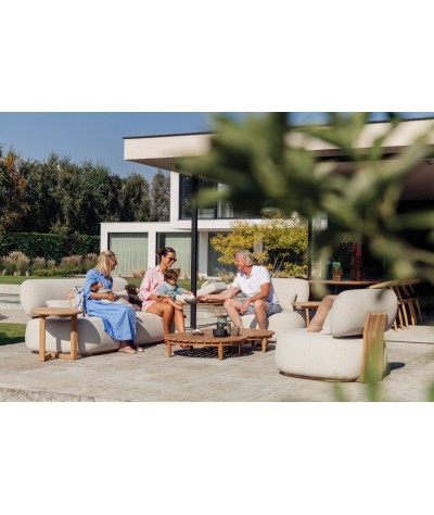 Salon Ruby Gescova – Élégance du Teck et Confort Absolu