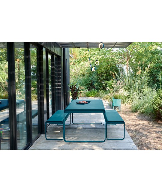 Banc sans Dossier Bellevie Fermob - Confort et Design Moderne pour Terrasse et Jardin